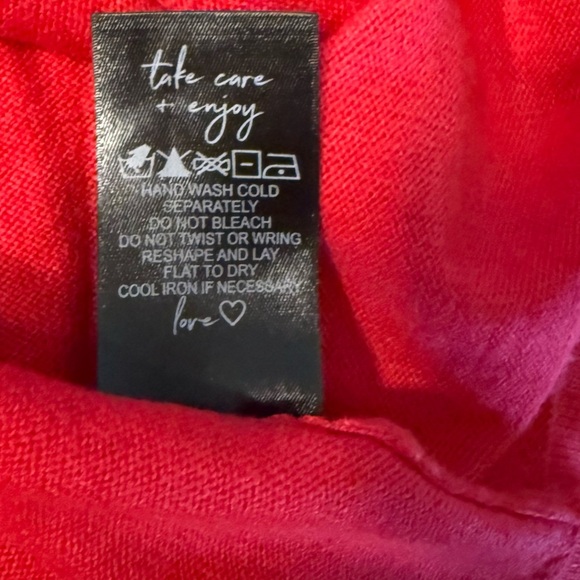 NIC+ZOE Vital V-neck Sweater - Plus 1X Red Rose - Picture 10 of 12